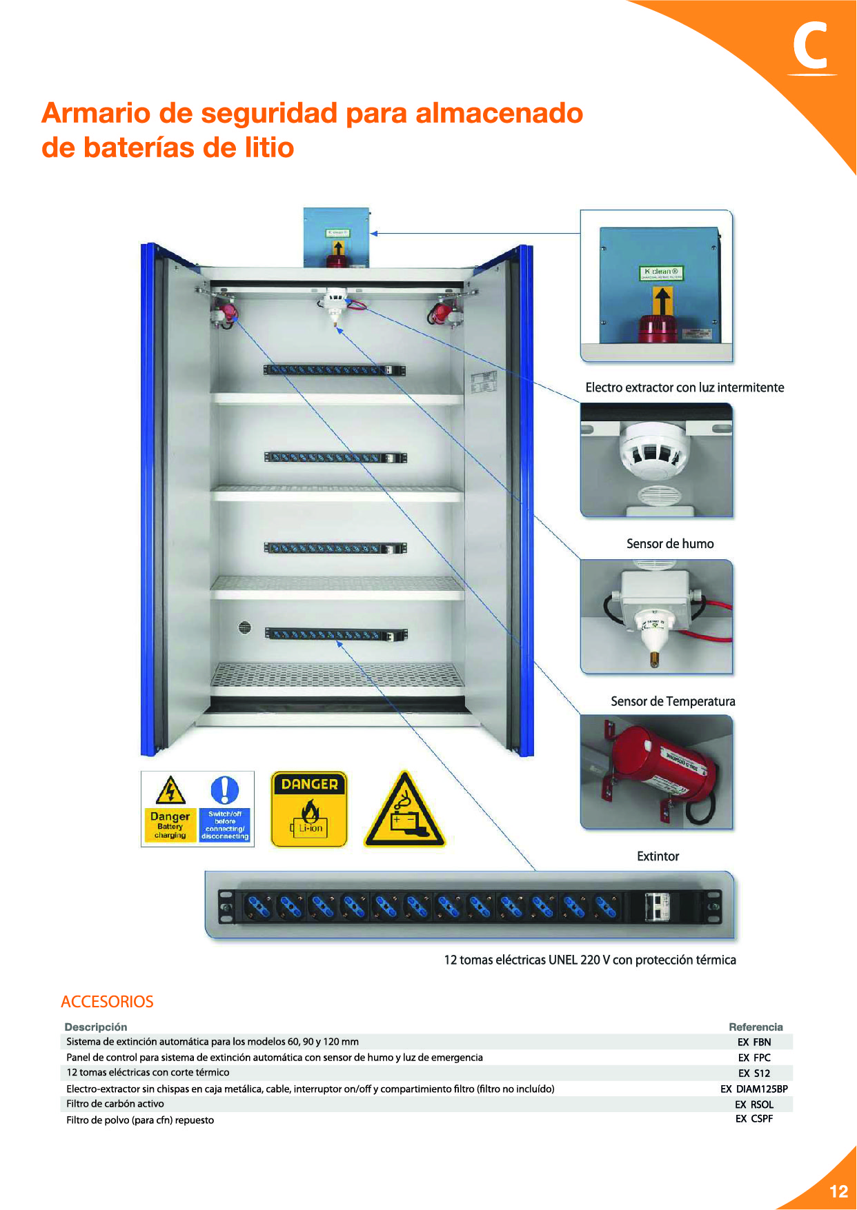 Baterías de litio: Seguridad para el almacenamiento, carga y transporte13