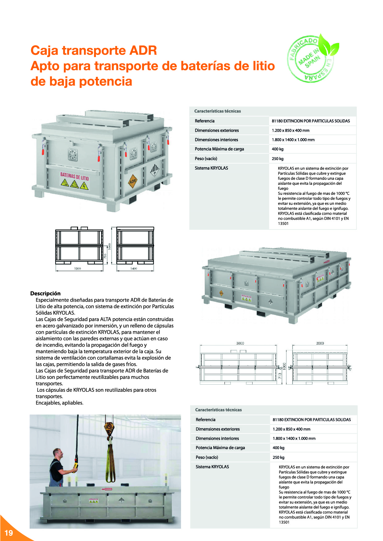 Baterías de litio: Seguridad para el almacenamiento, carga y transporte20