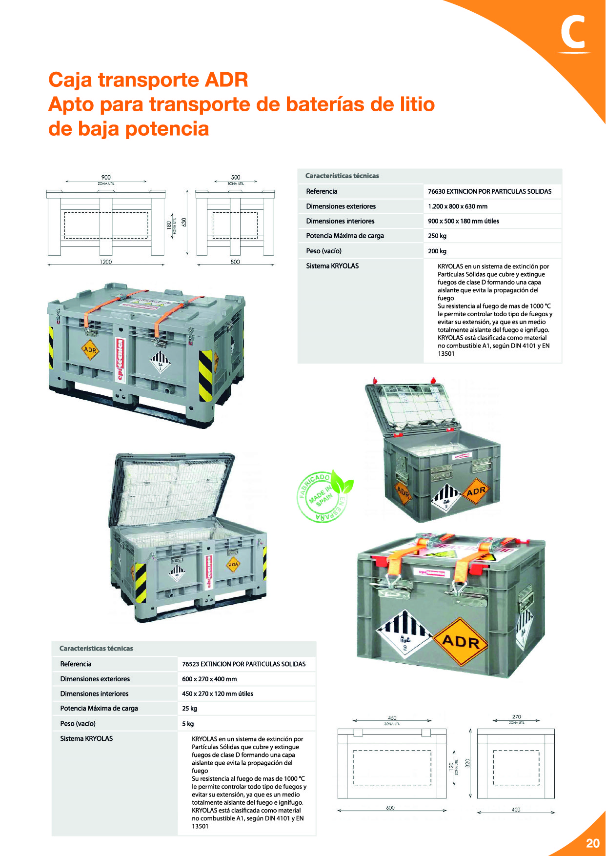 Baterías de litio: Seguridad para el almacenamiento, carga y transporte21